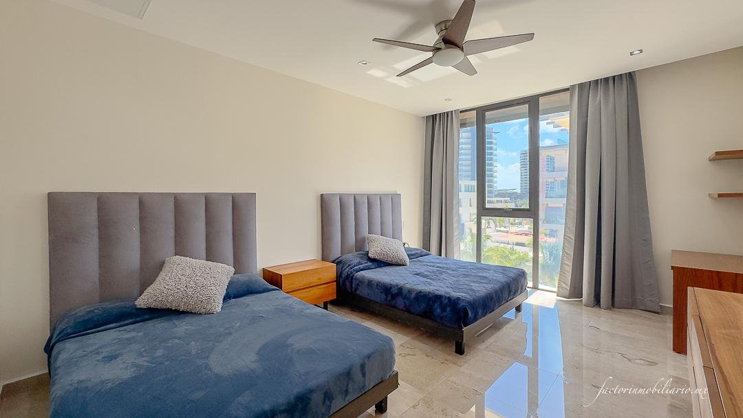 Departamento Allure Puerto Cancún de 3 Recámaras en Venta Amueblado