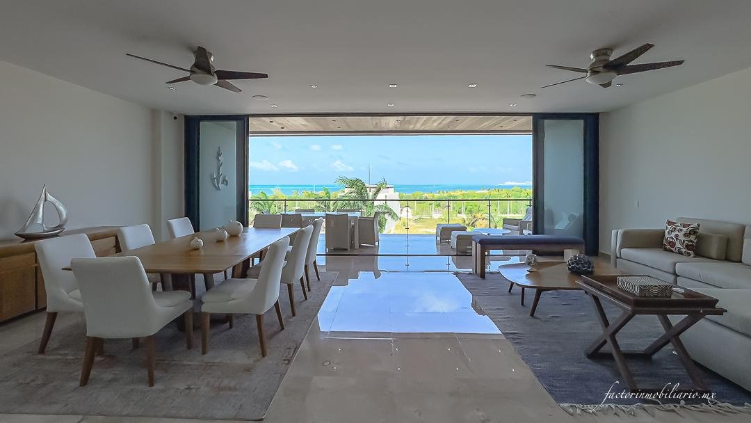 Departamento Allure Puerto Cancún de 3 Recámaras en Venta Amueblado