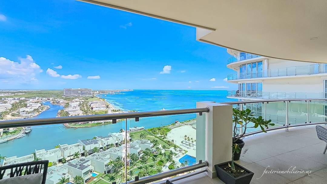 Departamento Novo Cancún en Puerto Cancún de 2 Recámaras en Renta Sin Muebles