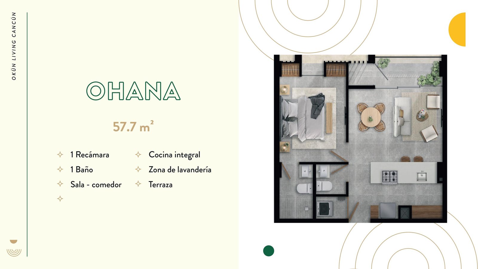 Okün Living Cancún | Departamentos