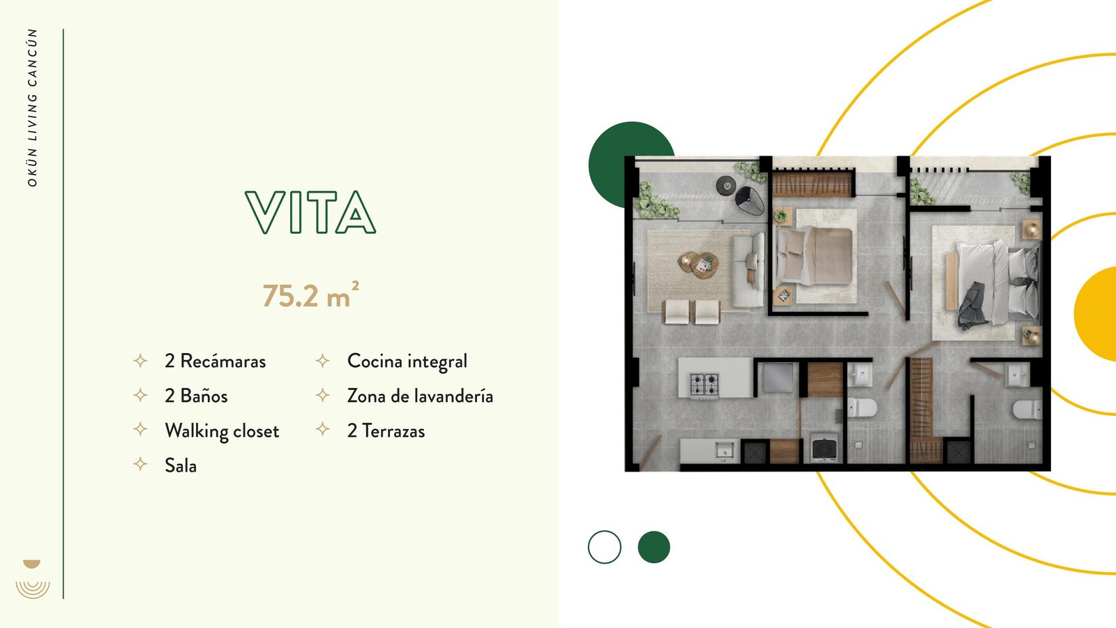Okün Living Cancún | Departamentos