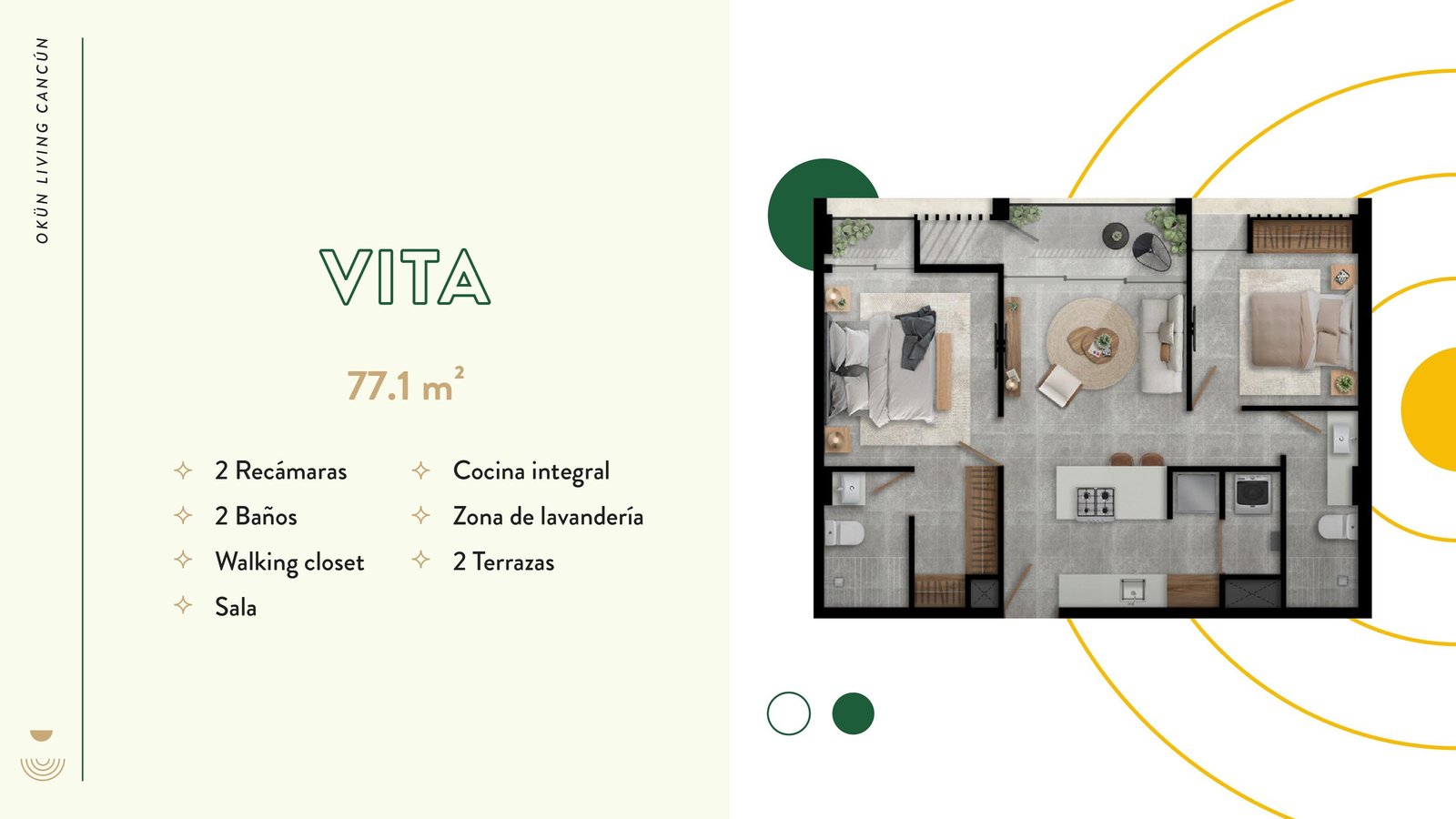 Okün Living Cancún | Departamentos
